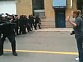 Riot Police Shoot A Dirty Hippy | BahVideo.com