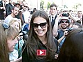 Katie Holmes Leaving Armani Show | BahVideo.com