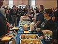 Hundreds Attend Spaghetti Dinner For Injured Officer | BahVideo.com