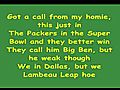 Green and Yellow Lil Wayne Lyrics on Screen  | BahVideo.com