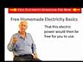 Get Your Free Homemade Electricity Basics | BahVideo.com