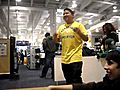 Being Goofy with a Burger King Crown at Best Buy | BahVideo.com