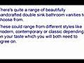 Double Sink Bathroom Vanities - Quit Frustration Over The Bathroom Sink | BahVideo.com
