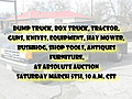 Auction Trucks Tractor Equipment Guns  | BahVideo.com