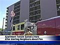 Man Saves Neighbors From Apartment Fire | BahVideo.com