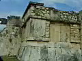 Royalty Free Stock Video SD Footage Zoom Into Stone Carvings and Mayan Ruins at Chichen Itza in Mexico | BahVideo.com
