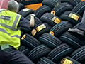 UK Border Force Tyre Truck Stowaways | BahVideo.com
