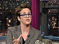 David Letterman - Rachel Maddow on Breitbart  | BahVideo.com