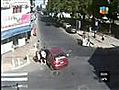 Motorbike and Car Crash At Buenos Aires In  | BahVideo.com