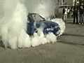 Honda Does Burnout And Catches On Fire | BahVideo.com
