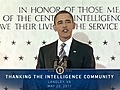 President Obama Thanks the Intelligence Community | BahVideo.com