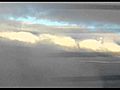 Model electric glider flight above clouds  | BahVideo.com