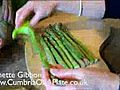 Fresh asparagus served your own eggs | BahVideo.com