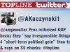 Top Line Top Tweet Winner AKaczynski1 | BahVideo.com