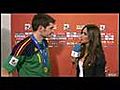 Casillas Kisses Girl | BahVideo.com