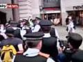 Pension protests turn violent | BahVideo.com
