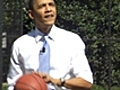 Politics - Obama Plays HORSE with Clark Kellogg | BahVideo.com