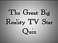 Reality stars face quiz | BahVideo.com