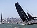 America s Cup cataraman flips over during race | BahVideo.com