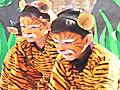 Delhi students amp 039 tribute to the big cats | BahVideo.com