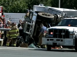Horrific Accident Crushes Minivan Man Survives | BahVideo.com