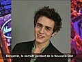 Benjamin limin de la Nouvelle Star interview | BahVideo.com