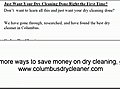 Columbus Dry Cleaner How to Get Free Pickup  | BahVideo.com
