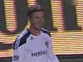 David Beckham scores from corner | BahVideo.com