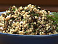 Israeli Couscous with Roasted Eggplant and  | BahVideo.com