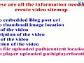 Create video sitemap for video embedded from  | BahVideo.com