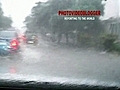 01-Chengdu China rain water floods some streets | BahVideo.com
