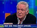 Hugh Hefner Shares Thoughts On Debt Crisis | BahVideo.com