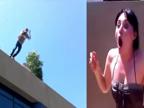 Hier Mann f llt bei Heiratsantrag vom Dach | BahVideo.com