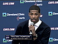Tristan Thompson Talks With Cleveland | BahVideo.com