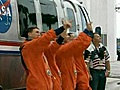 Astronauts board for last launch  | BahVideo.com