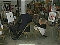 Wills and Kate paint in LA | BahVideo.com