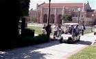University student run over by Real Madrid team on golf buggy | BahVideo.com