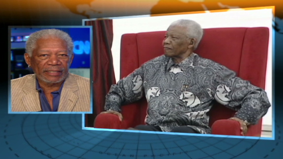 Morgan Freeman Best way to honor Mandela | BahVideo.com