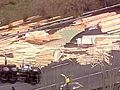 UNCUT Accident Leaves Lumber Blocking Road | BahVideo.com
