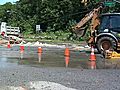 Water Main Breaks Causing Traffic Delays On  | BahVideo.com