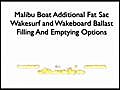 Malibu Fat Sac Additional Wakeboard Ballast | BahVideo.com