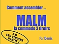 Comment assembler la commode 3 tiroirs MALM d IKEA 5 6 | BahVideo.com