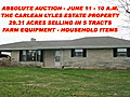 MACON COUNTY - 3712 ROCKY MOUND ROAD - 29 31 ACRES SELLING IN 5 TRACTS - AT ABSOLUTE AUCTION - JUNE 11 - 10 A M THE CARLEAN LYLES ESTATE PROPERTY | BahVideo.com