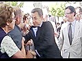 Sarkozy violemment agripp  | BahVideo.com