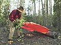 How to Make a Log Bivouac | BahVideo.com