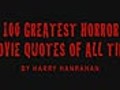 100 Greatest Horror Movie Quotes of All Time | BahVideo.com
