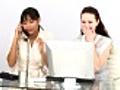 Successful Businesswomen at their desk | BahVideo.com