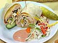 The Healthy Deli Sandwich on Lavash | BahVideo.com