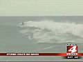Surfing 40-foot waves | BahVideo.com