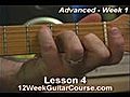 Free Electric Guitar Lessons Advanced Week 1 Lesson 4 | BahVideo.com